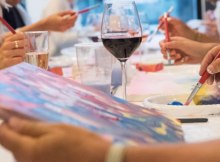 experiencia pintura y vino